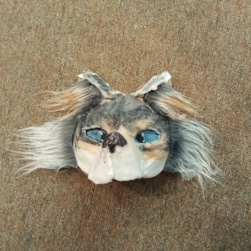 Gray and White Wolf Mask Therian Masks